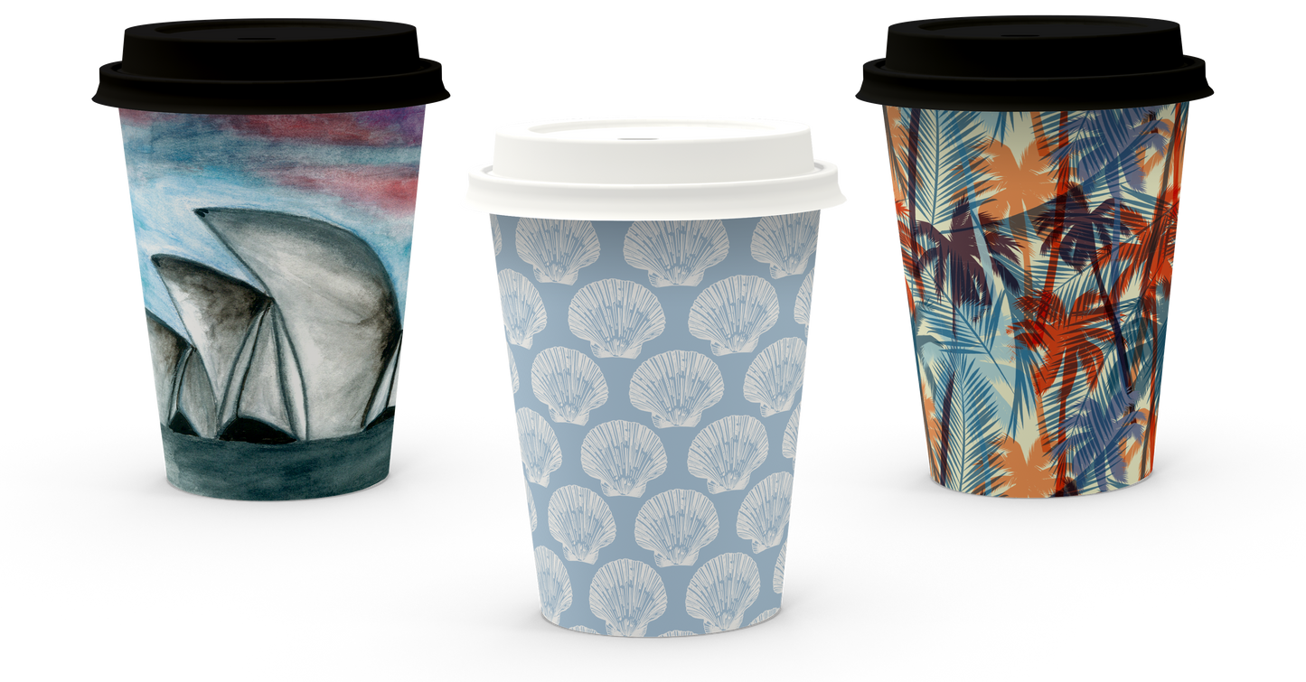 12oz (390ml) NaturalPak Single Wall Trend Cup