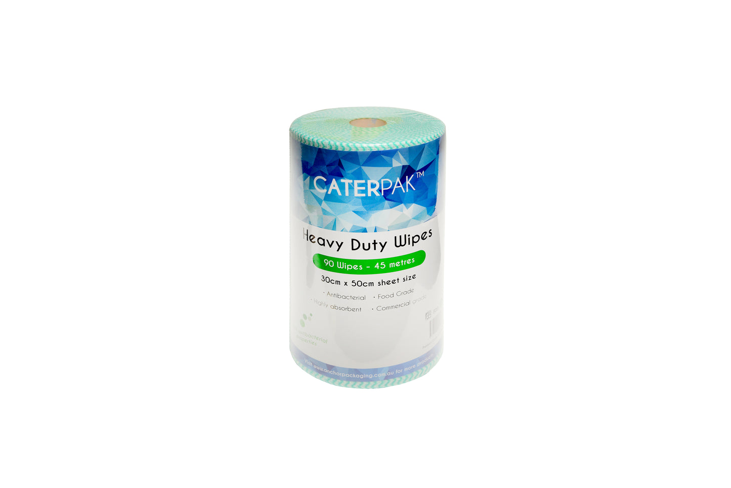 CaterPak Heavy Duty Wipes - Green (30x50) 90 Sheet