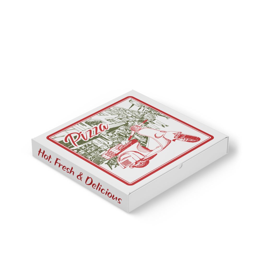 Trend Pizza Vespa 13" DF White - 50/Bundle