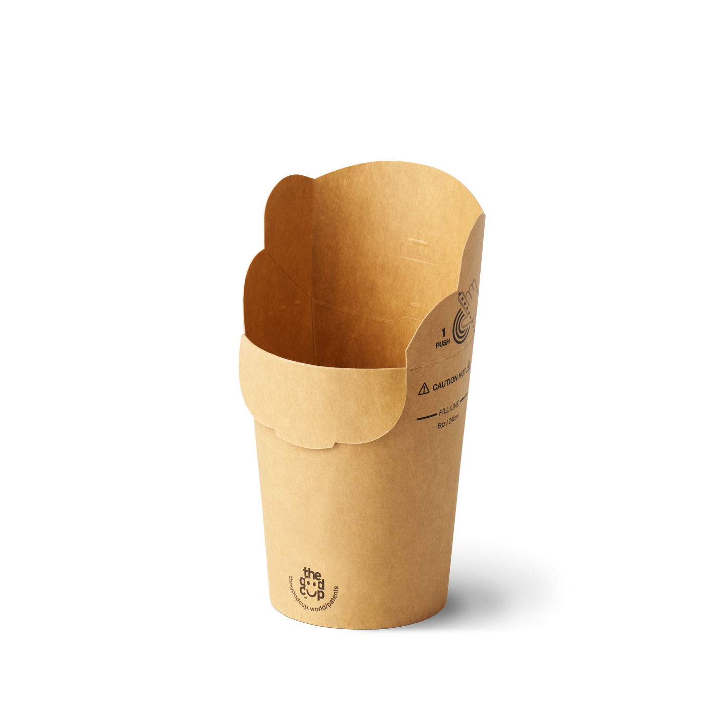 8oz Brown Kraft The Good Cup - 1000/Ctn
