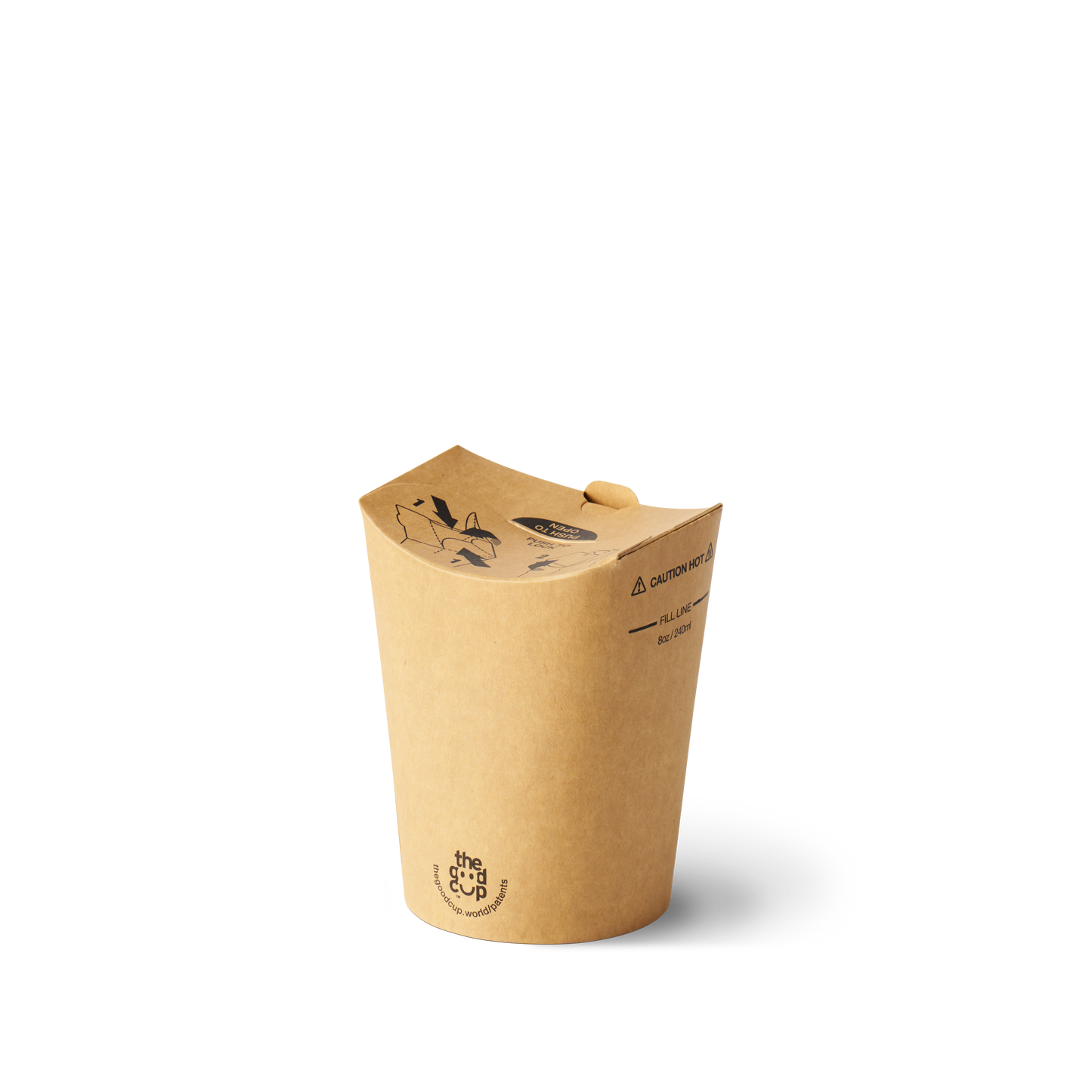 8oz Brown Kraft The Good Cup - 1000/Ctn