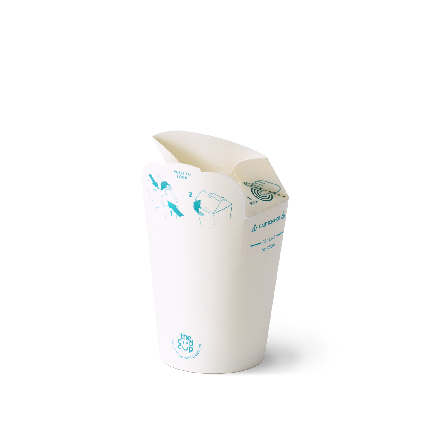 8oz White Kraft The Good Cup - 1000/Ctn