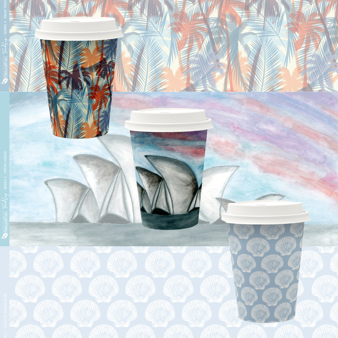 12oz (390ml) NaturalPak Single Wall Trend Cup
