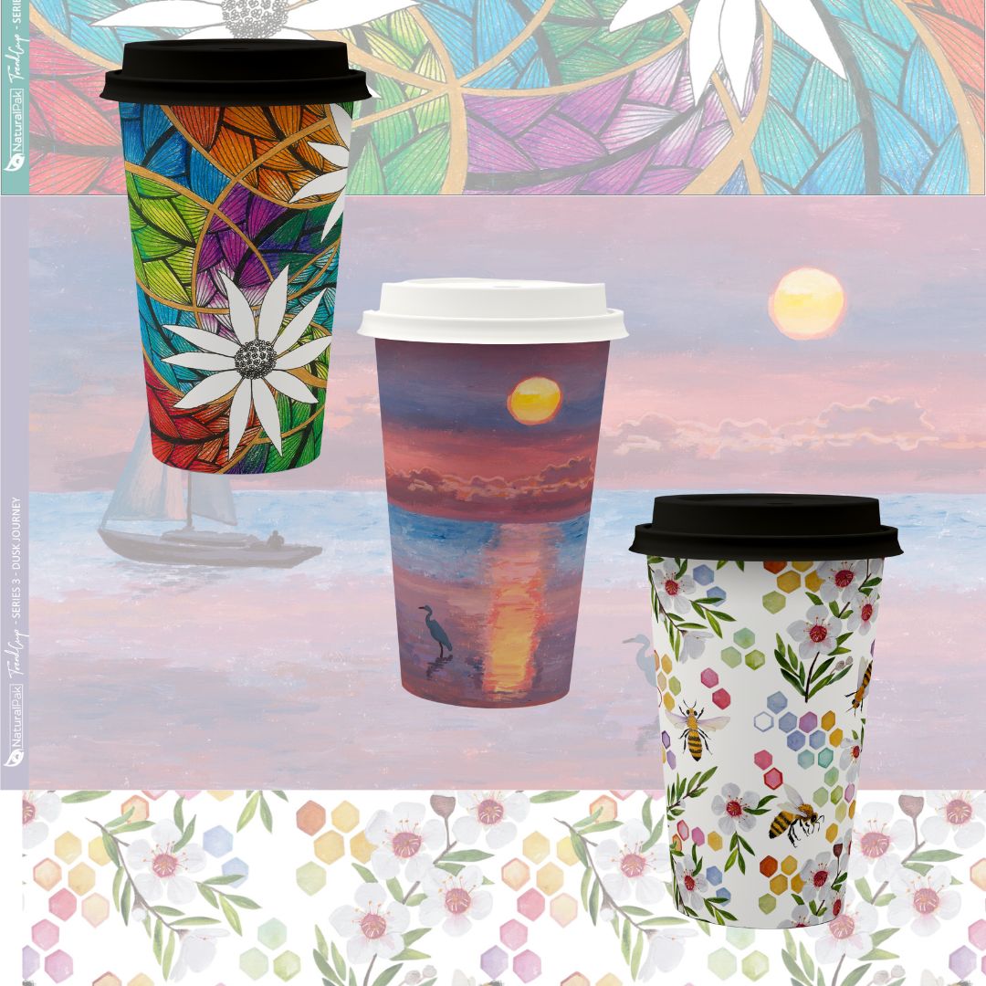 16oz (460ml) NaturalPak Single Wall Trend Cup