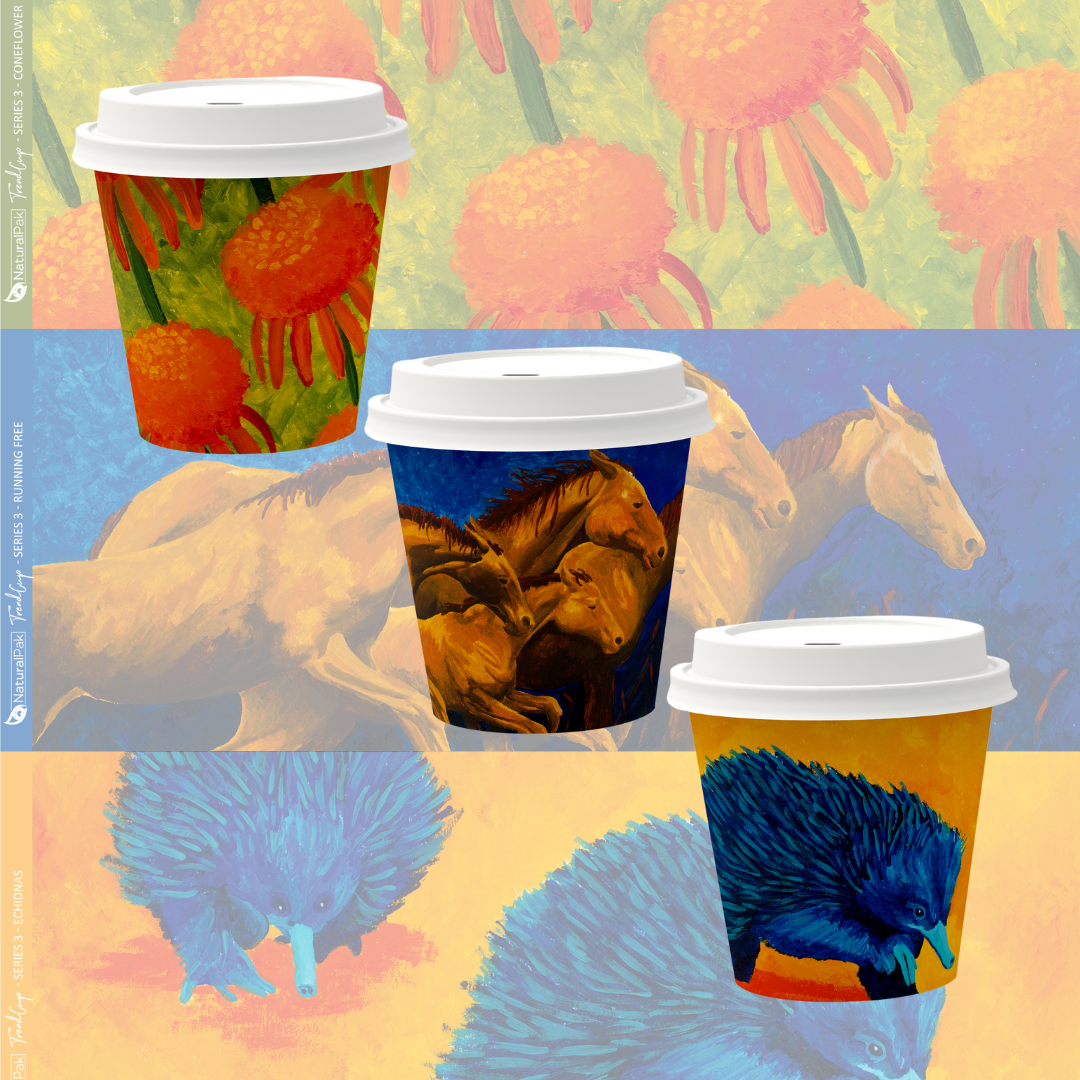 8oz (295ml) NaturalPak Single Wall Trend Cup