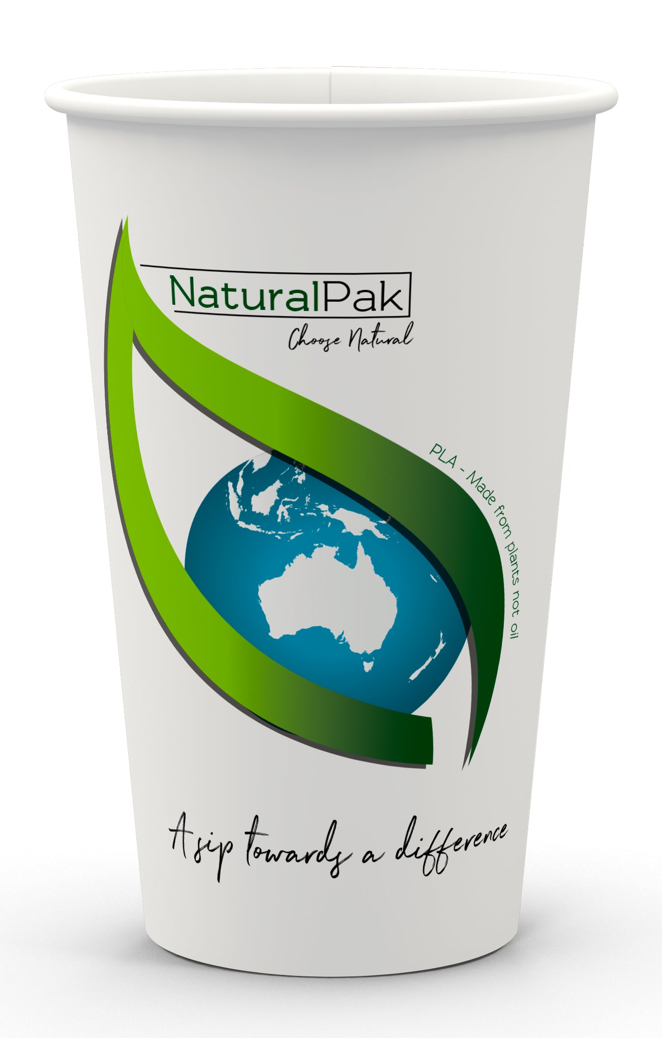 16oz (460ml) White NaturalPak Double Wall Cup