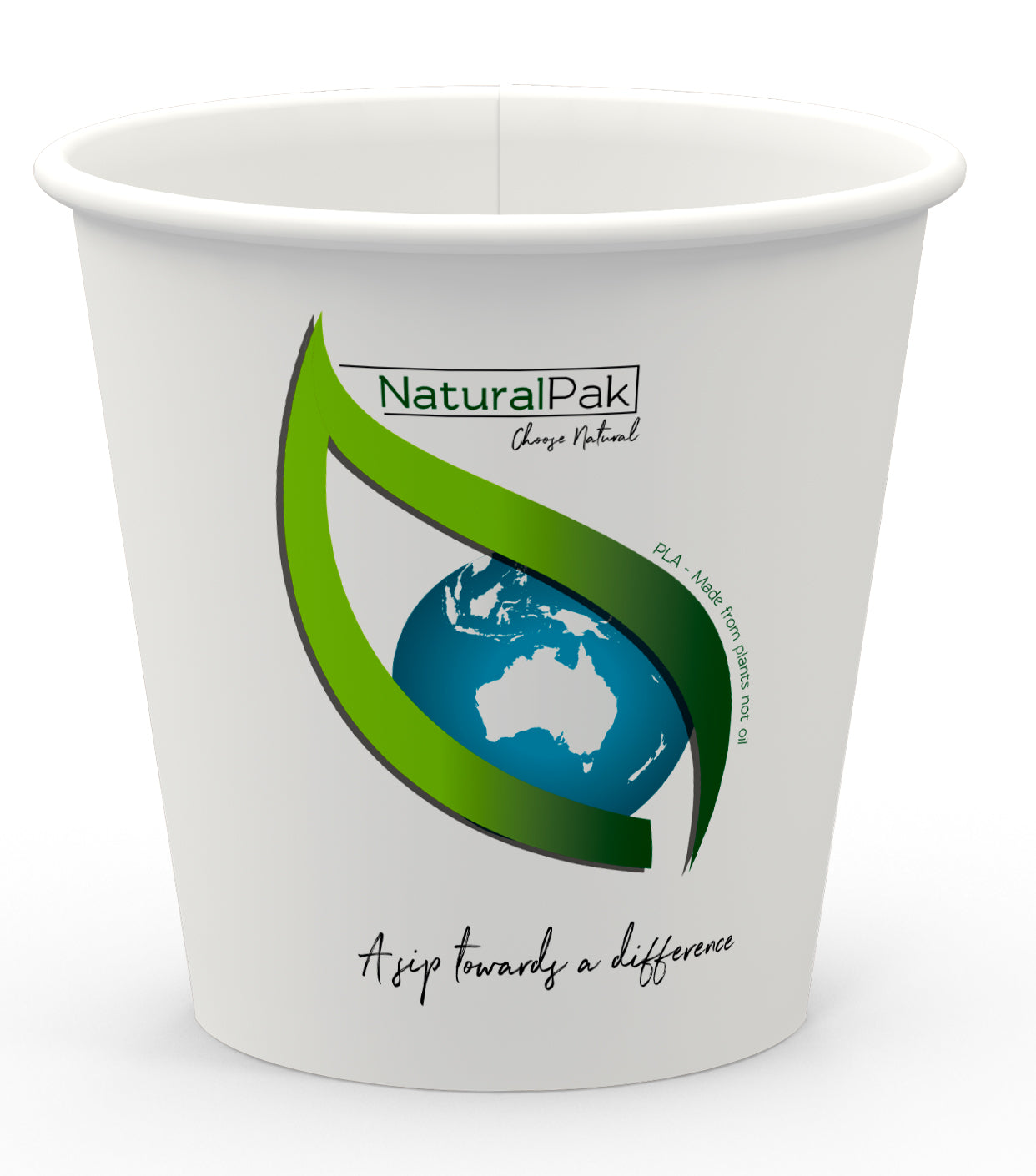 8oz (295ml) White NaturalPak Double Wall cup