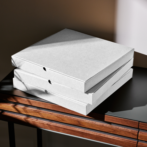 White Pizza Boxes