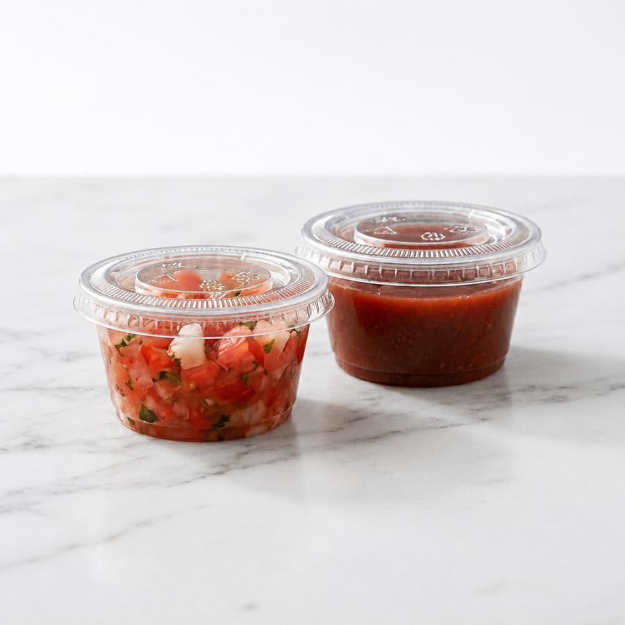RPET Portion Cups & Lids