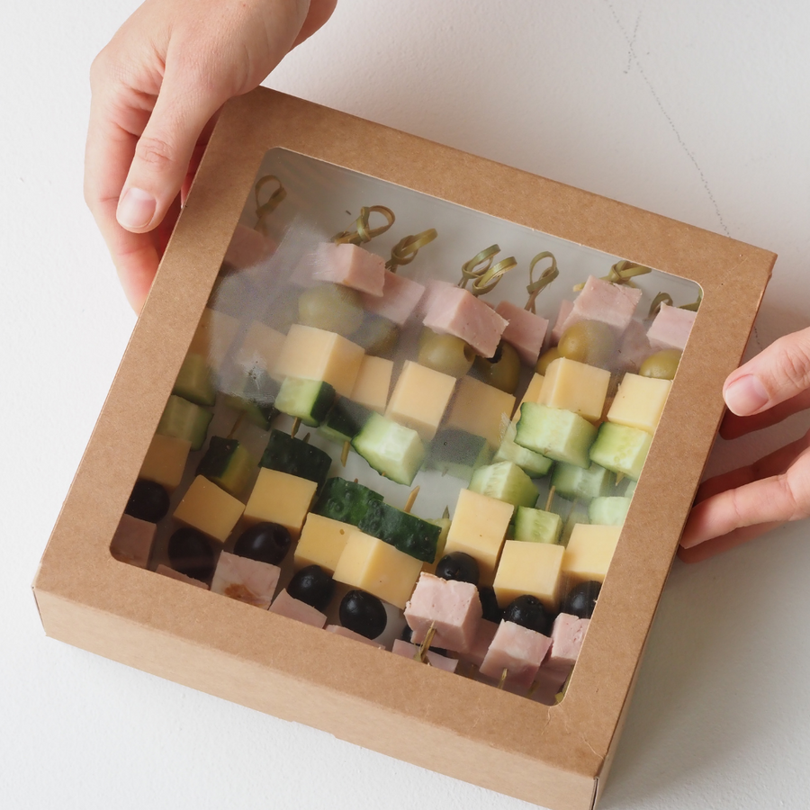 Brown Kraft Catering Boxes & Lids