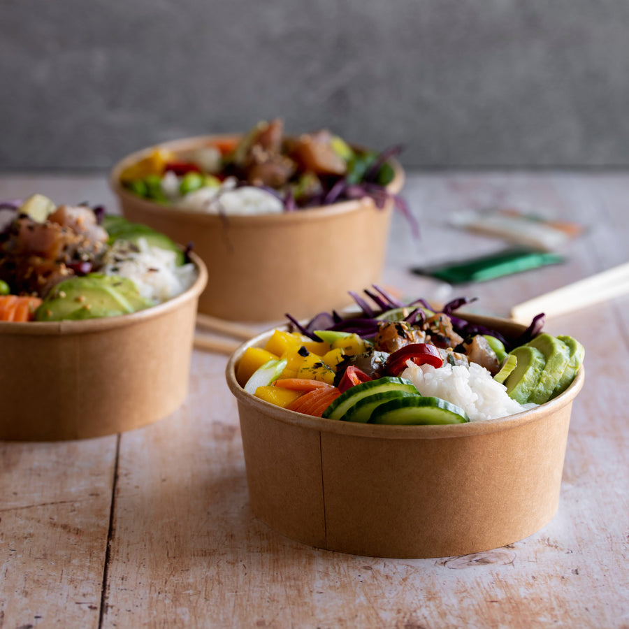 Brown Kraft Containers & Lids