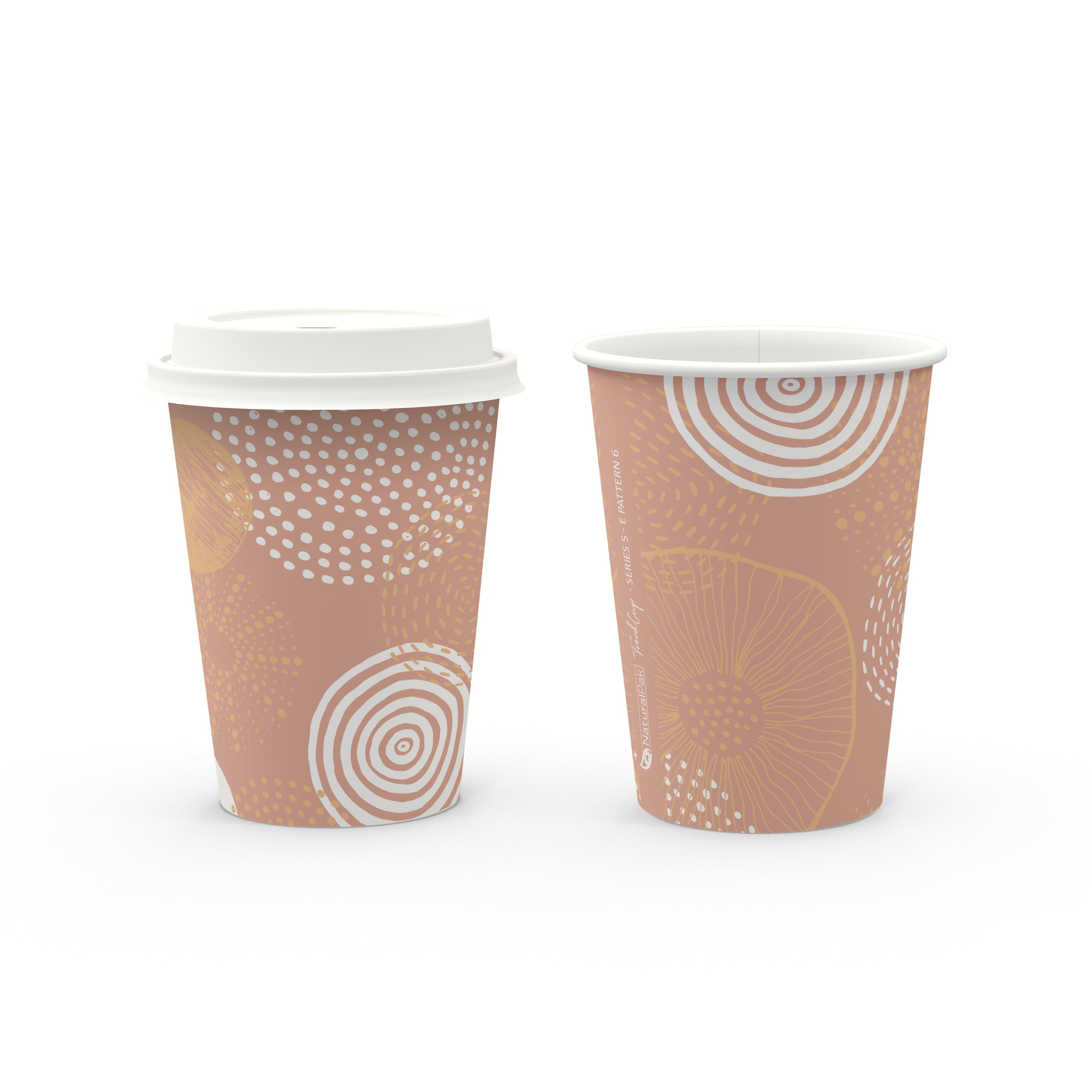 12oz (390ml) NaturalPak Single Wall Trend Cup