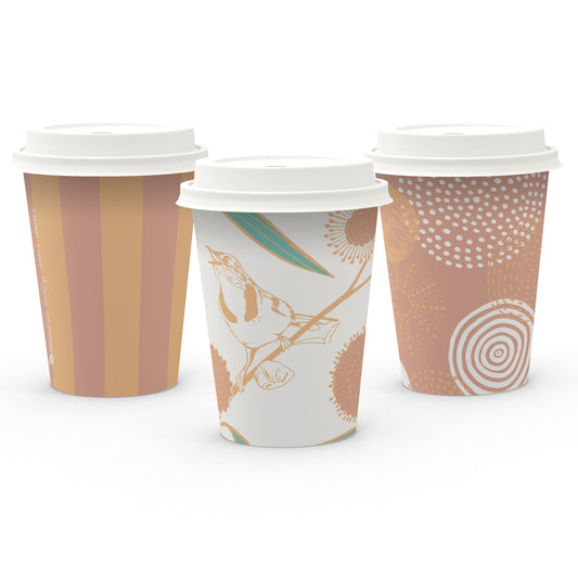 12oz (390ml) NaturalPak Single Wall Trend Cup