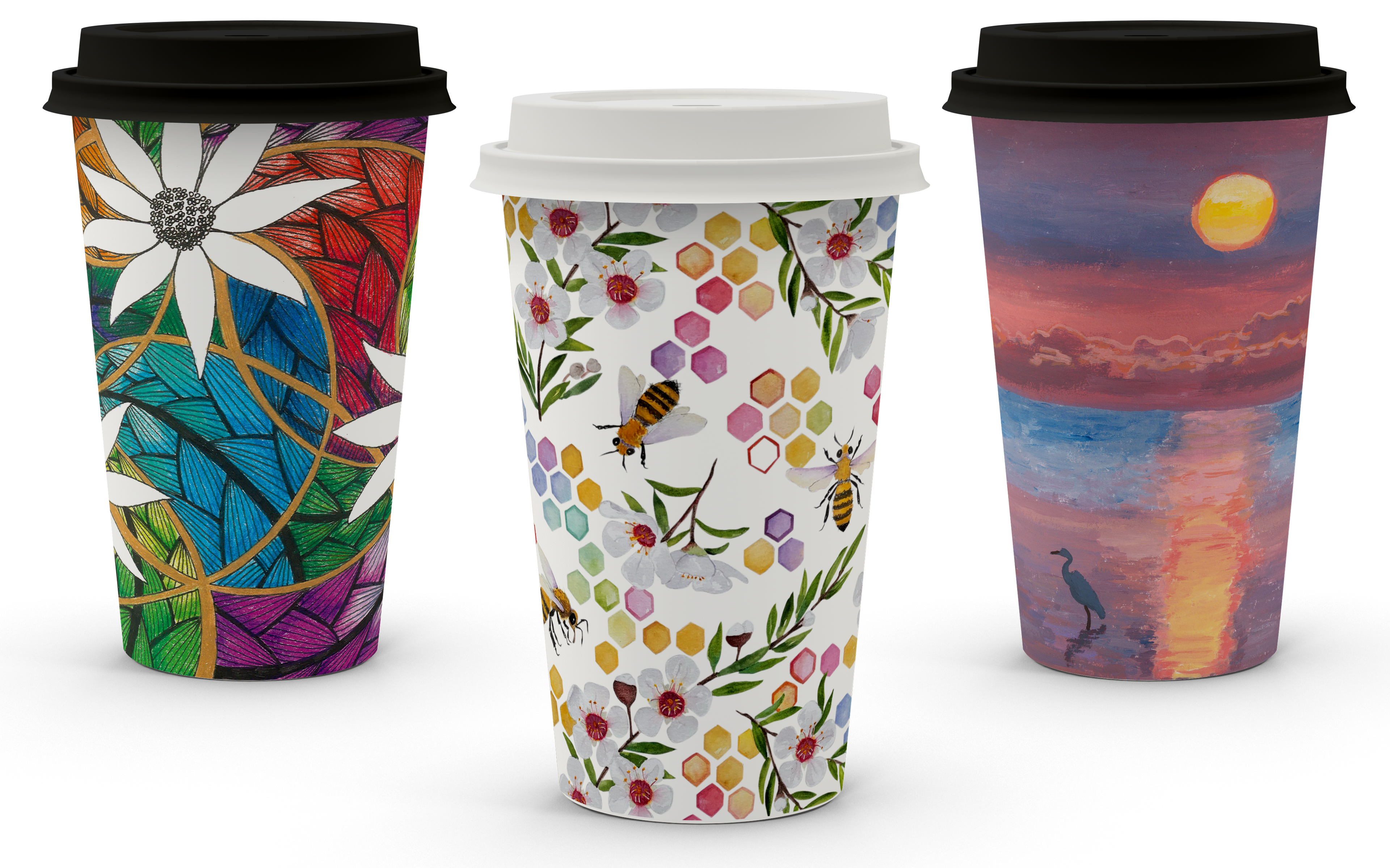 16oz (460ml) NaturalPak Single Wall Trend Cup
