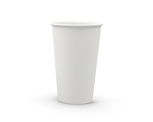 NatPak WHITE Single Wall 16oz Hot Cup - 1000ctn