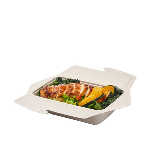 Sabert Pulp Folding Rectangle Bowl 32oz