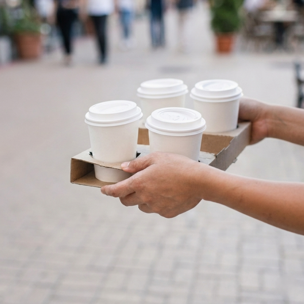 Four Cup Carry Tray 100/ctn