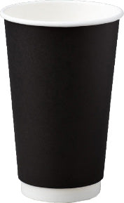 NatPak BLACK Double Wall 16oz Hot Cup - 500ctn