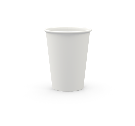 NatPak WHITE Single Wall 12oz Hot Cup - 1000ctn