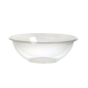Sabert 24oz PET Clear Med Round Bowl - Poke Bowl