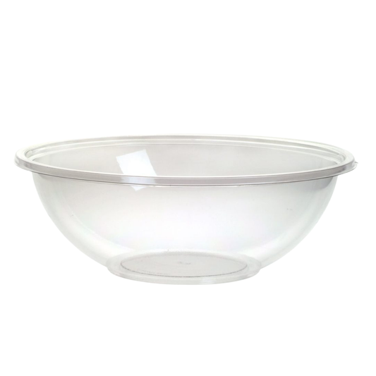 Sabert 32oz PET Clear Med Round Bowl - Poke Bowl