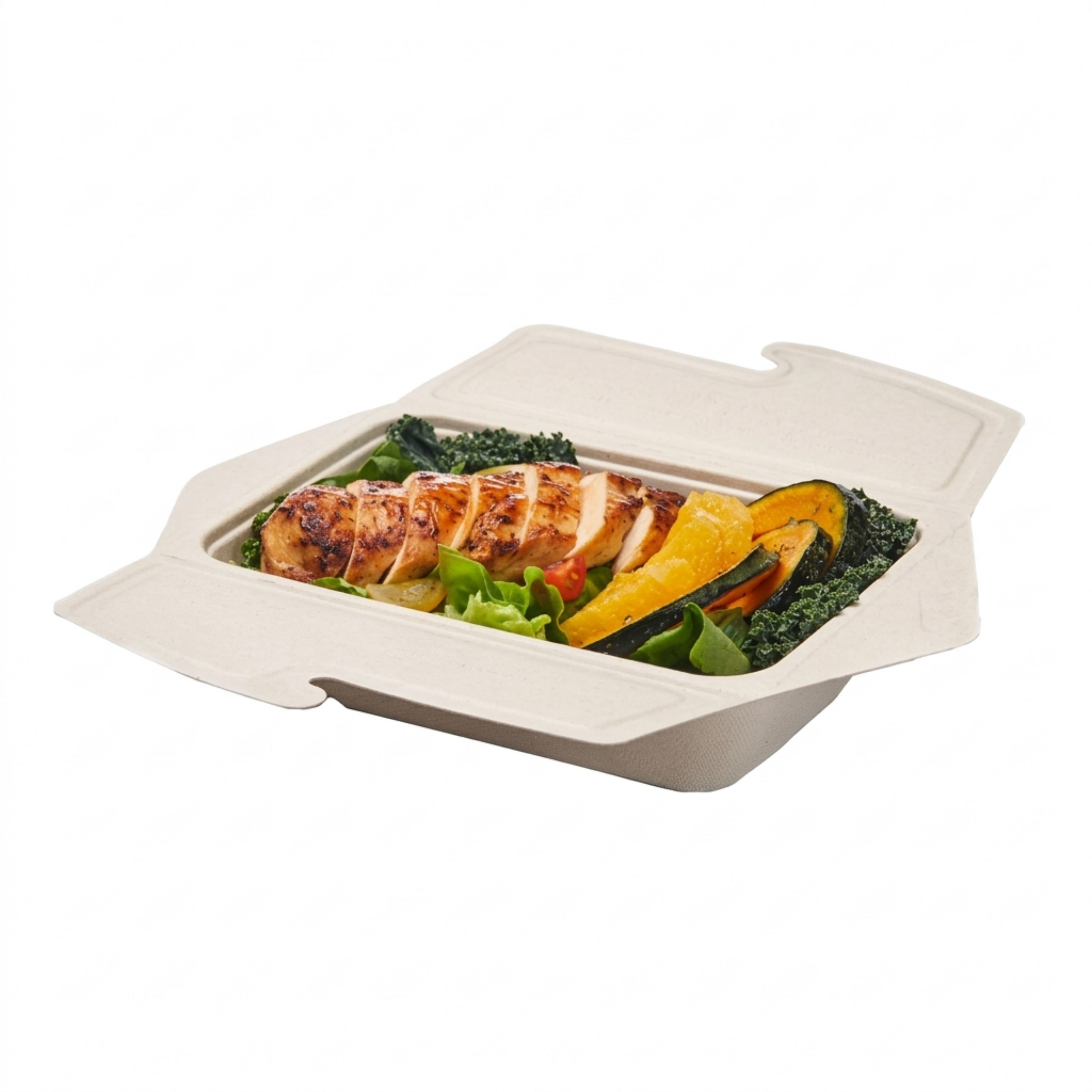 Sabert Pulp Folding Rectangle Bowl 32oz