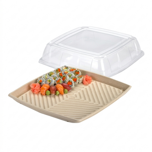 Sabert Square Pulp Platter 16"