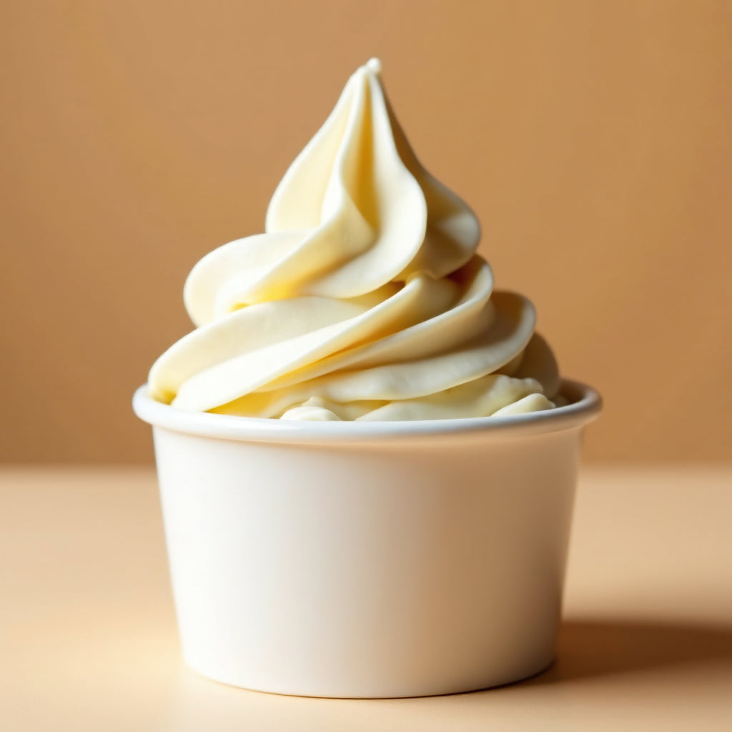 Ice Cream Cup 8oz Plain White - 1000/Ctn