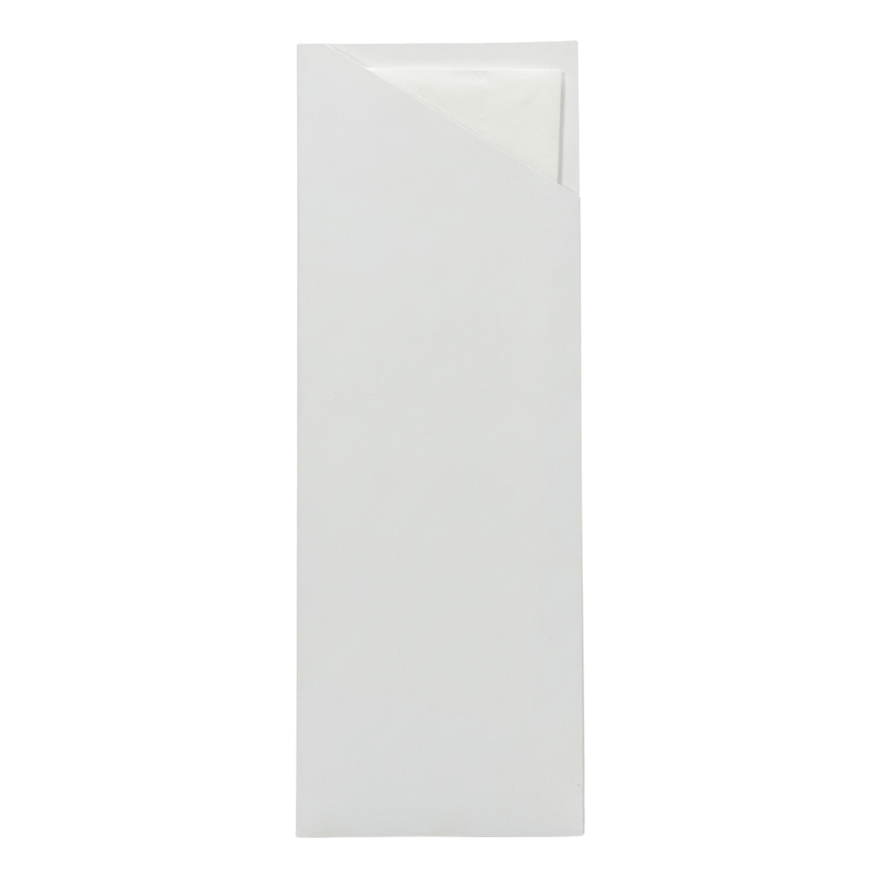White Kraft Cutlery Pouch - white napkin - 1000/ct