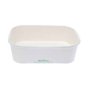 BetaEco Food Tub White 650ml - 300/ctn
