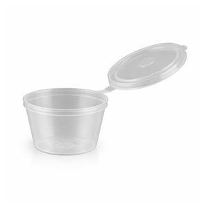 BetaEco Hinged PP Portion Cup with Lid 75ml (4oz)