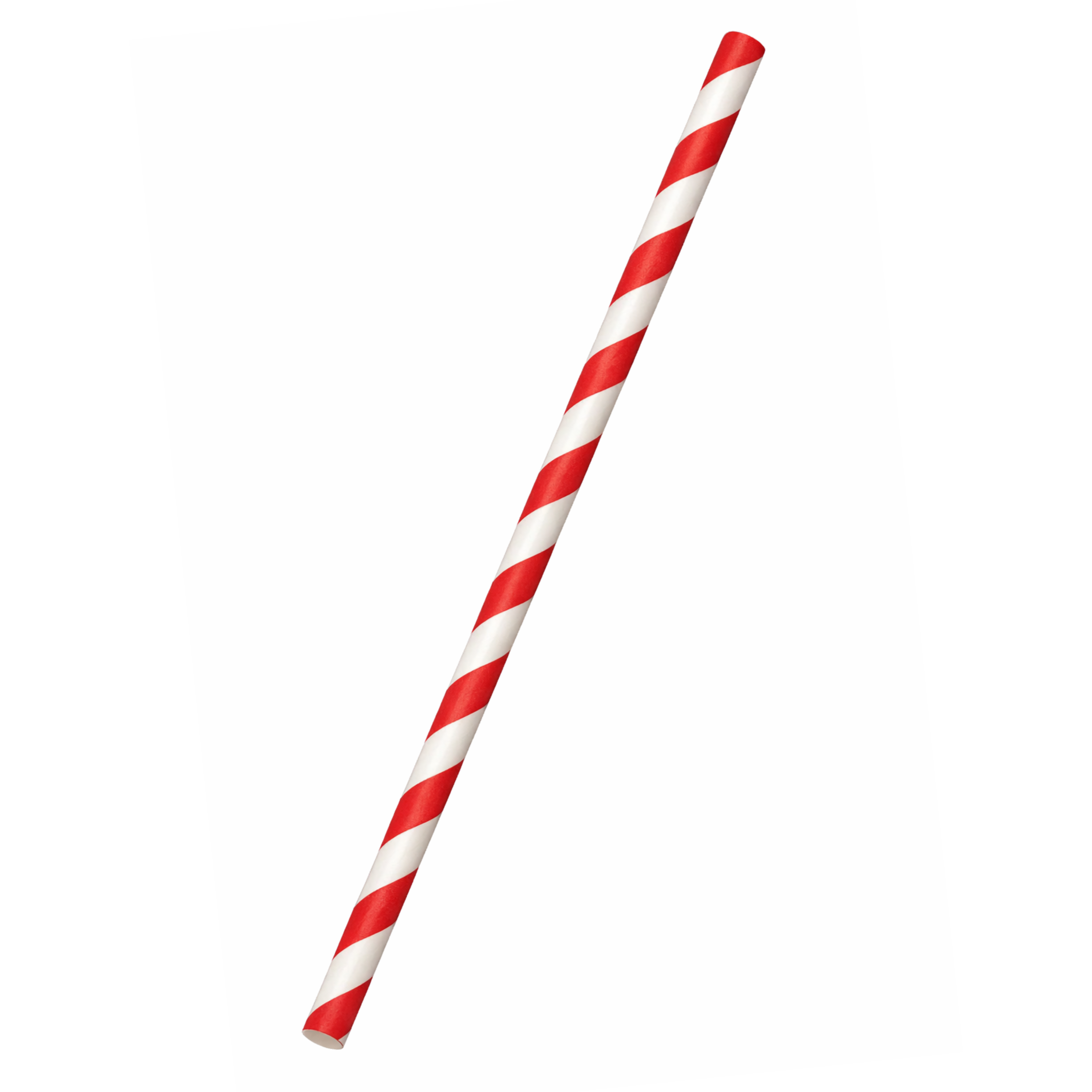 BetaEco Regular Paper Straw Red Stripe 2500/ctn