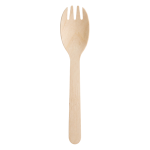 BetaEco Wooden Cutlery Spork 1000 (10x100)