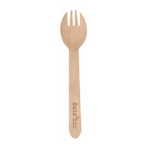 BetaEco Wooden Cutlery Spork 1000 (10x100)