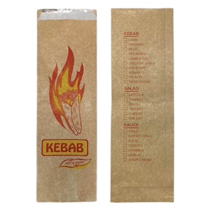 BFBK - Printed Brown Foil Kebab Bag