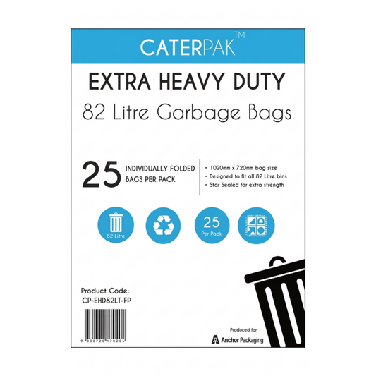 CaterPak Heavy Duty Bin Liner 82L Flat Pack