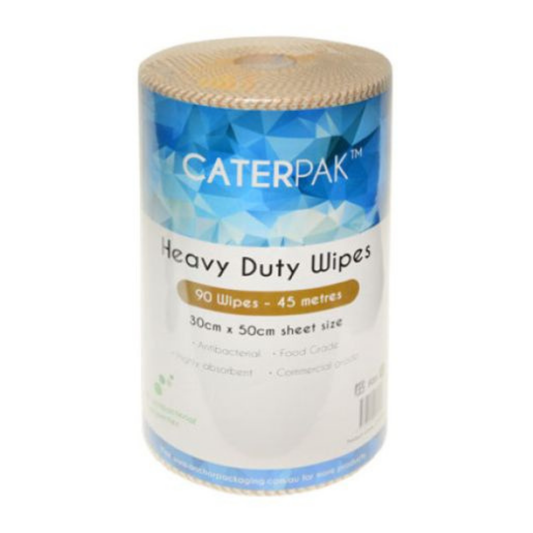 CaterPak Heavy Duty Wipes - Brown (30x50) 90 Sheet