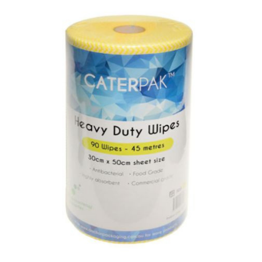 Caterpak Heavy Duty Wipes - Yellow