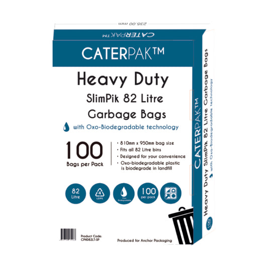 CaterPak Heavy Duty Bin Liner 82L Flat Pack