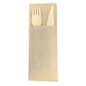 Culinaire Quilted Kraft Cutlery Pouch