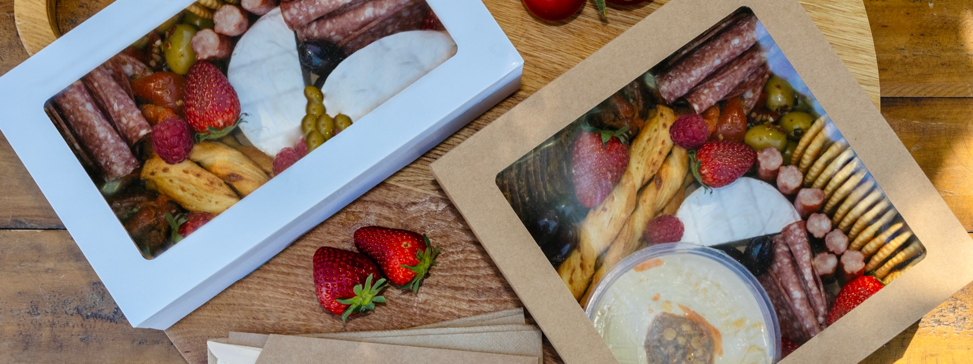Brown Kraft Catering Boxes & Lids