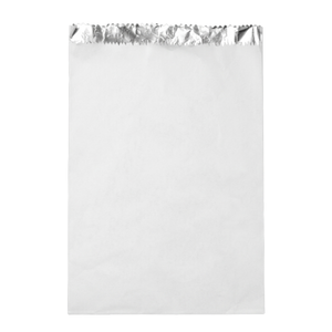 Plain White Jumbo Foil Chicken Bag