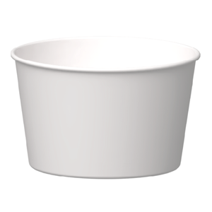 Ice Cream Cup 8oz Plain White - 1000/Ctn
