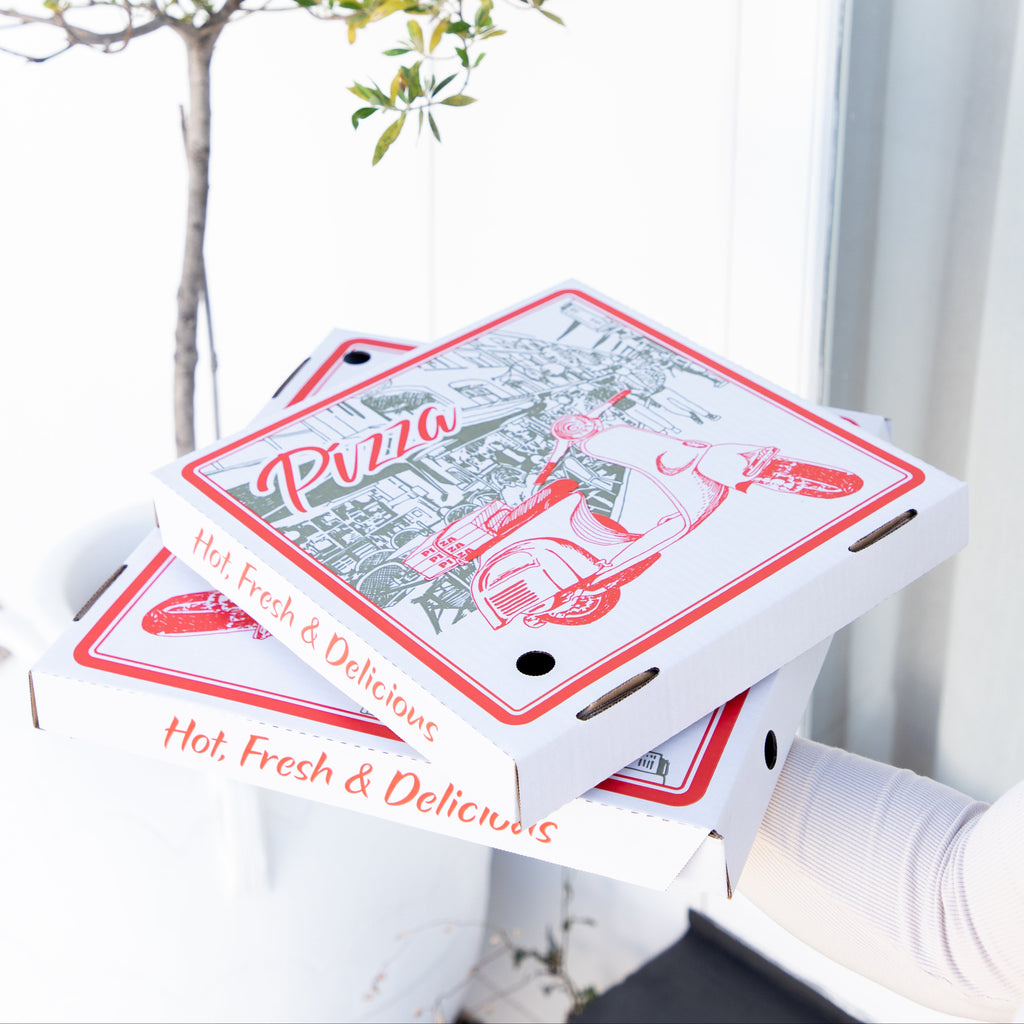 Trend Pizza Vespa 13" DF White - 50/Bundle