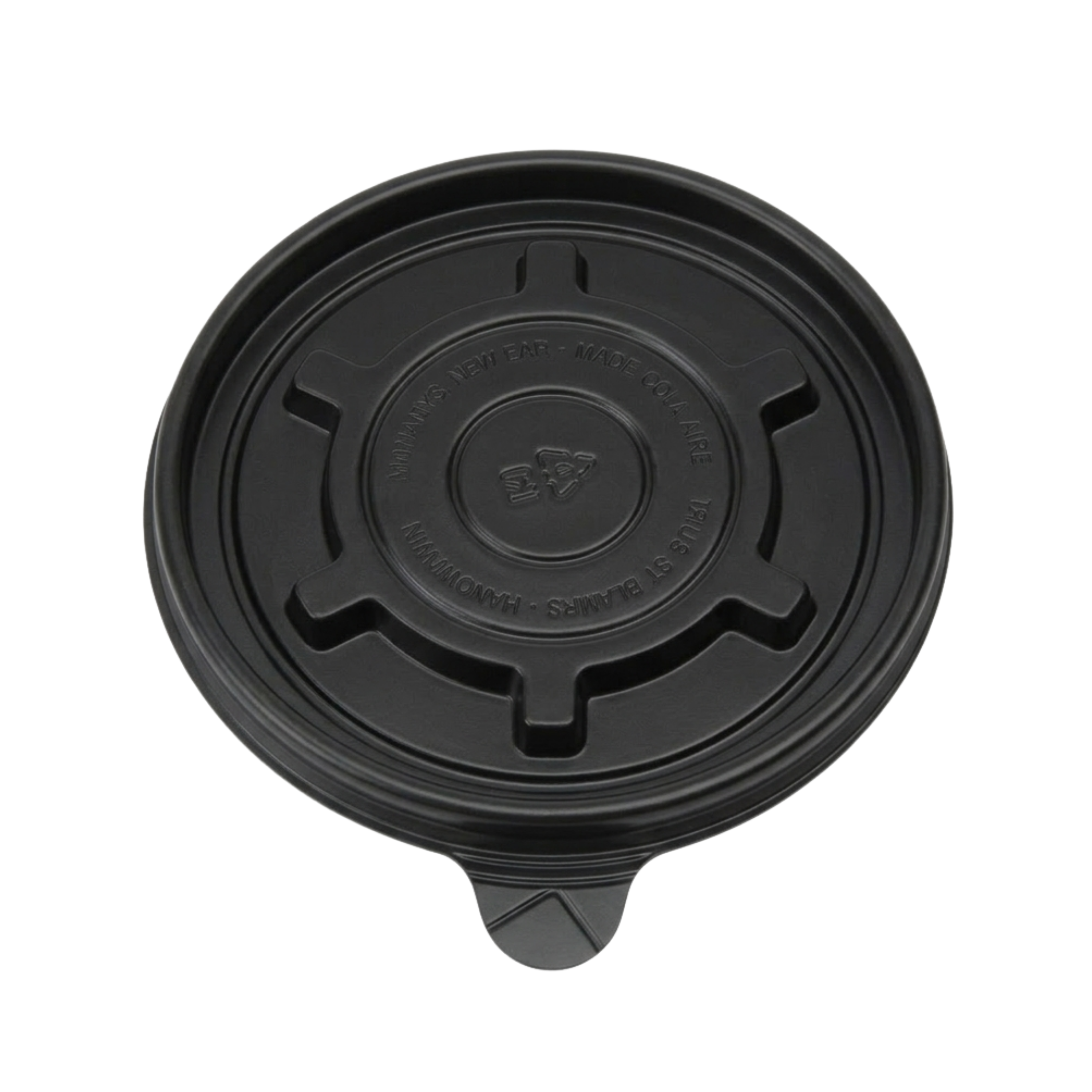 8-30oz PS Flat Lid Black - 600ctn