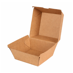 NaturalPak Brown Kraft Burger Box - 250/ctn