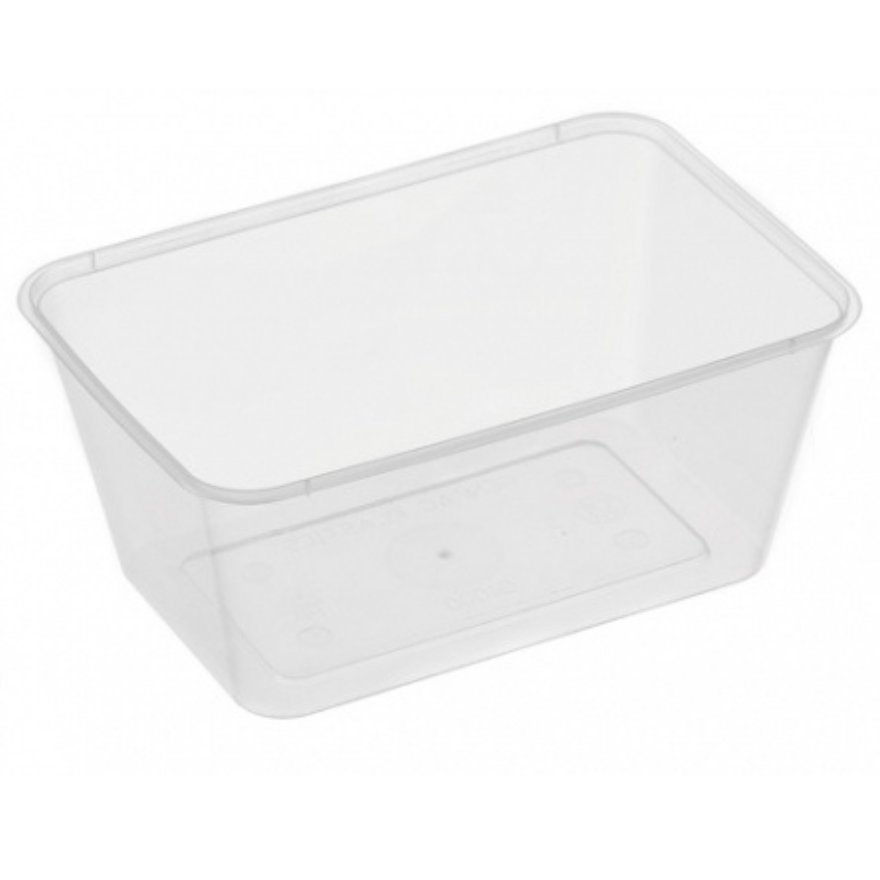 1000ml G Rectangular Container Natural - 500/c