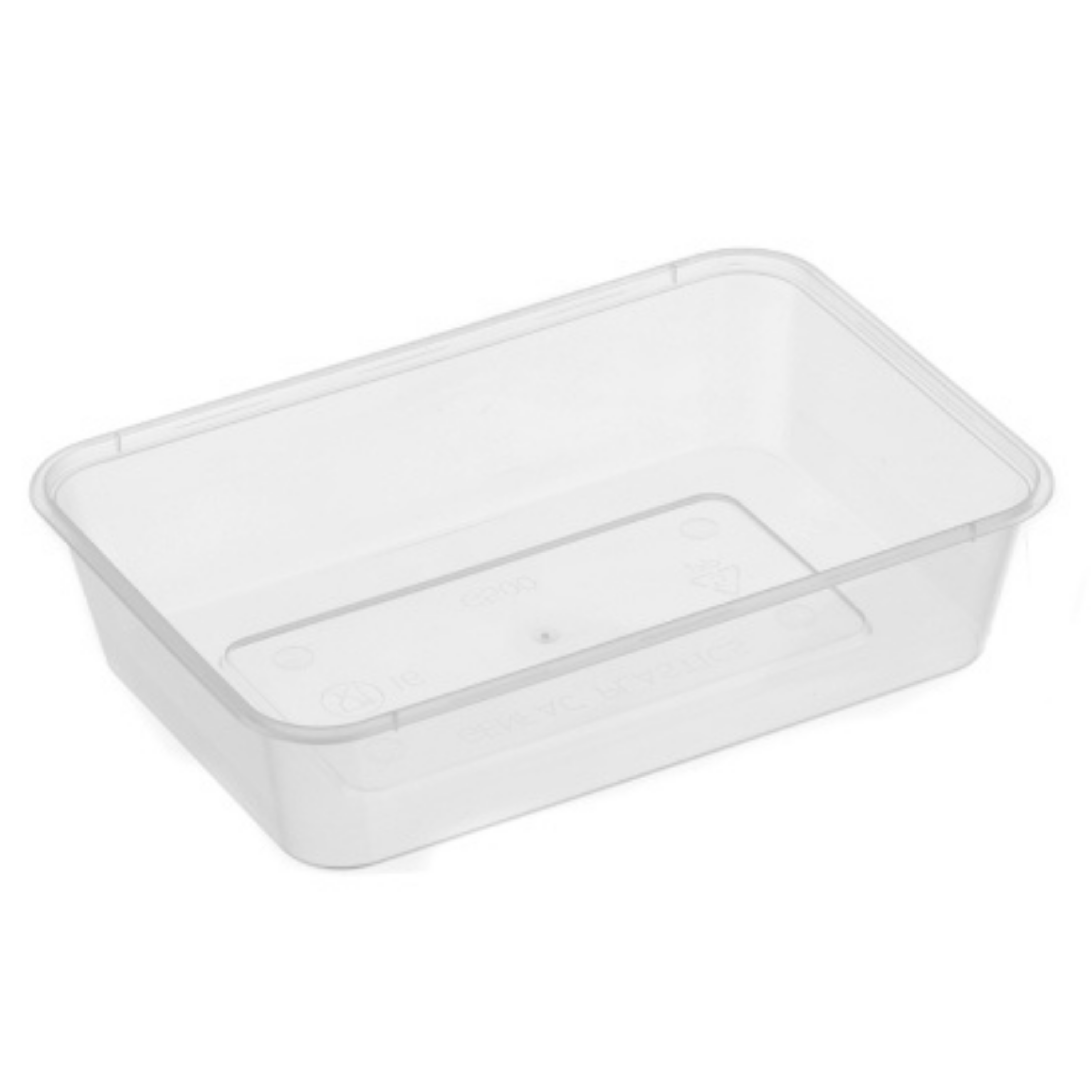 500ml G Rectangular Container Natural - 500/c