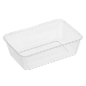 650ml G Rectangular Container Natural - 500/c