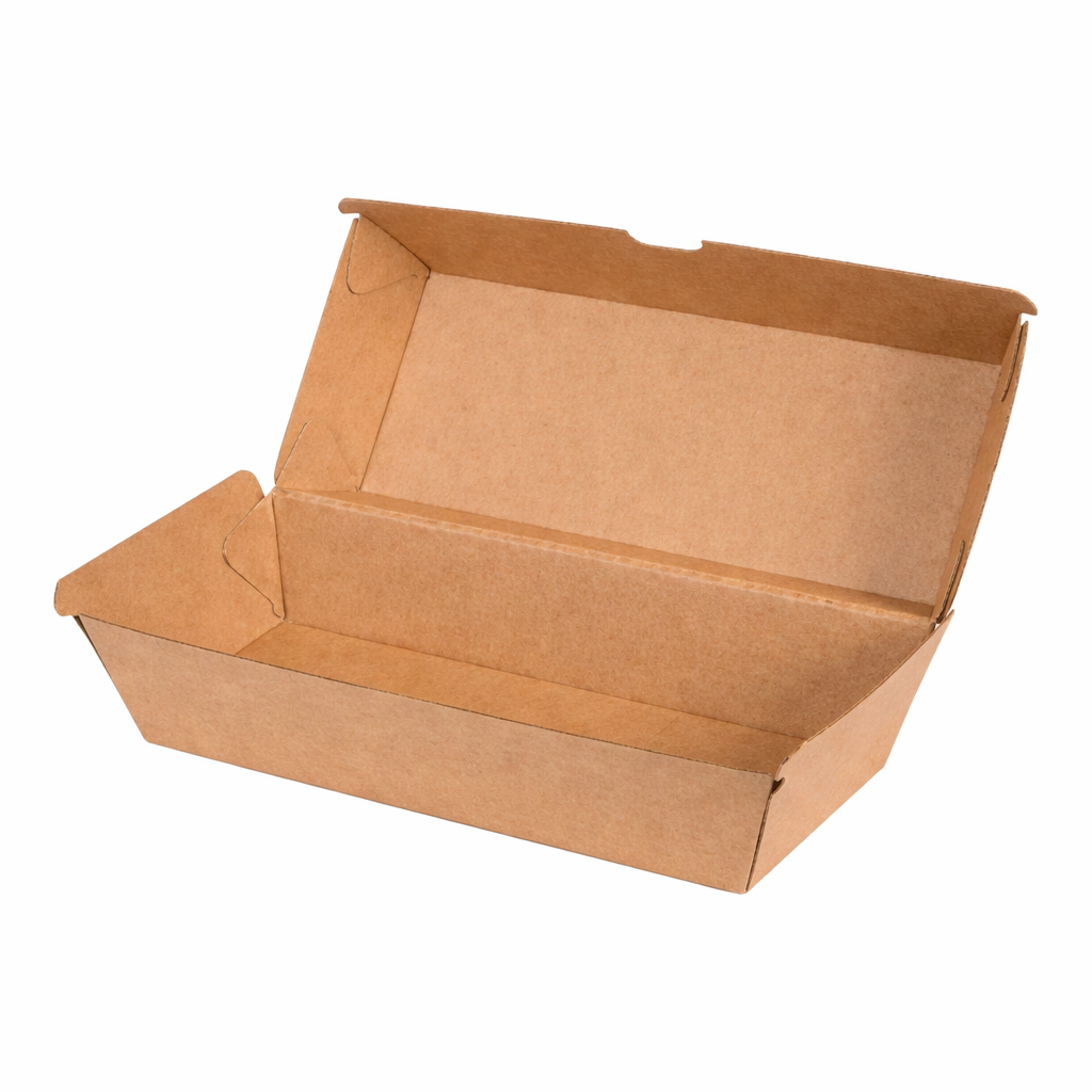 NaturalPak Brown Kraft Hot Dog - 200/ctn